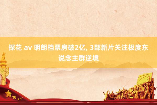 探花 av 明朗档票房破2亿, 3部新片关注极度东说念主群逆境