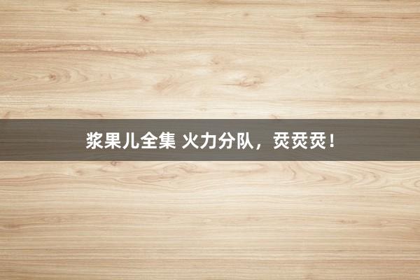浆果儿全集 火力分队，烎烎烎！