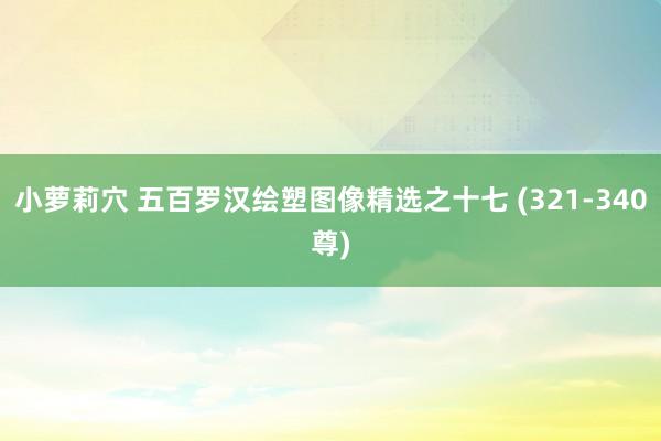 小萝莉穴 五百罗汉绘塑图像精选之十七 (321-340尊)