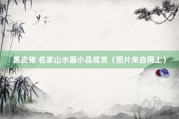 黑皮猪 名家山水画小品观赏（图片来自网上）